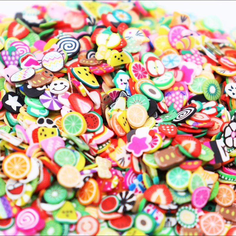 TCOTBE 2000 Pcs Fruit Polymer Slices,Fruit Slime Supplies Charms Acessories Add ins Clay DIY Nail Art,Charms Making Kit Decoration Arts Crafts - Image 5